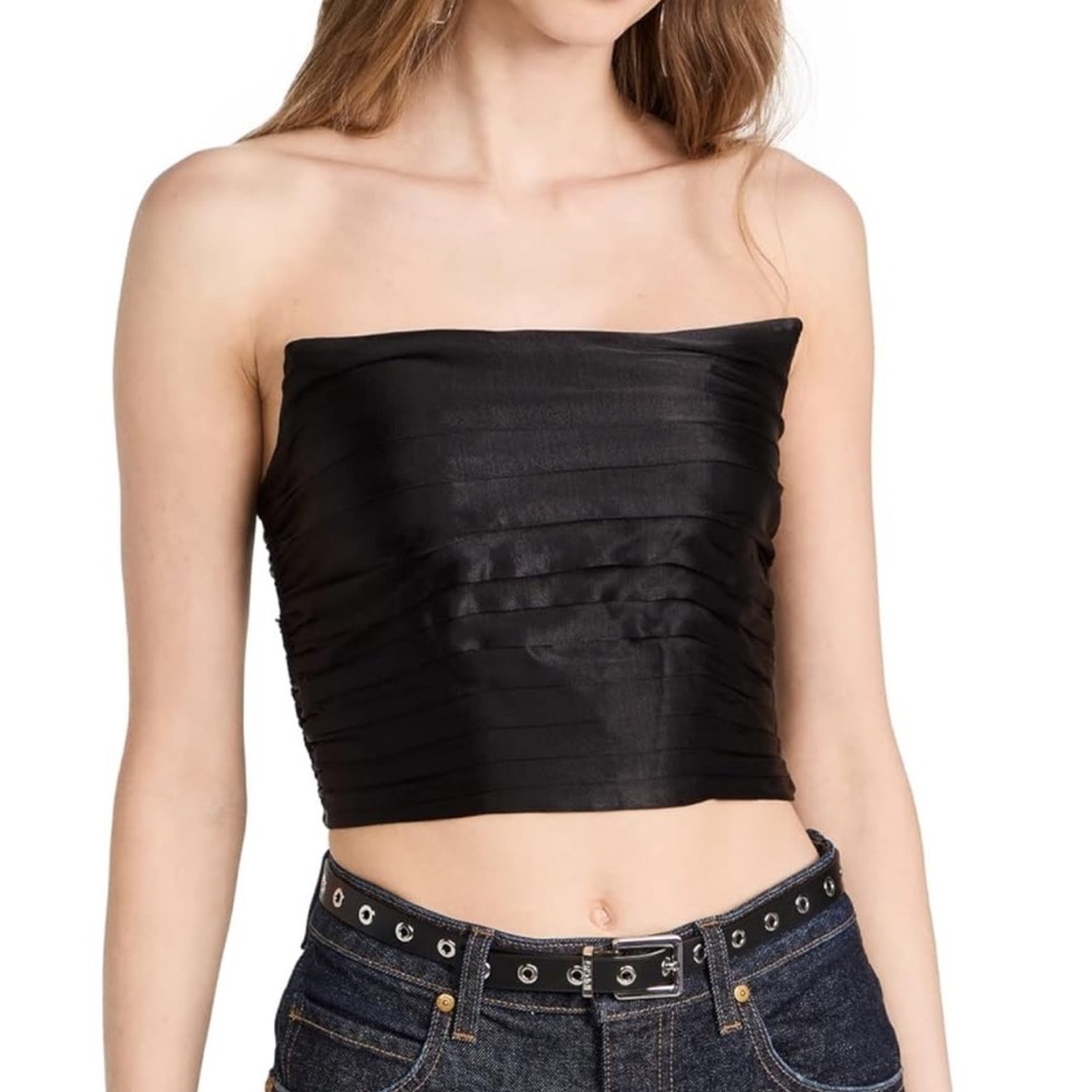 ASTR Elegant Black Strapless Top Size M